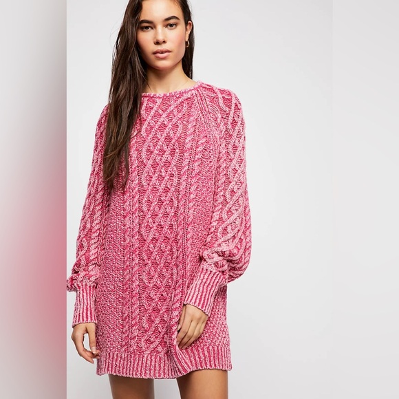 Free People On A Boat Sweater Dress Light Brown Cable Knit Long Sleeve Size
XS - Picture 8 of 15